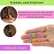 Mr. Pen HB300 Rubber Bands for Hair, Durable Black Small Hair Elastics, 2400 Pack