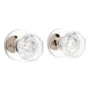 Signature Hardware 479291 Tama Solid Brass Dummy Door Knob Set, Polished Nickel