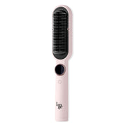 L'ANGE HAIR Smooth-It 2-in-1 Digital Hair Straightening Comb with Adjustable Temperature, Negative Ion Technology, Protective Heat Shield, Dual Voltage, Black