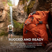 Teton Oasis Hydration Backpack, 18L Capacity, Plum Purple, Lightweight Water Pack with 2L Bladder, Sewn-in Rain Cover, Adjustable Straps, Ambidextrous Hydration Ports, 3218PL