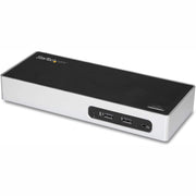 StarTech.com Laptop Docking Station, USB 3.0 Dual Monitor with HDMI and DVI/VGA, 6-Port USB 3.1 Hub, Gigabit Ethernet, Audio, Black and Silver, DK30ADD