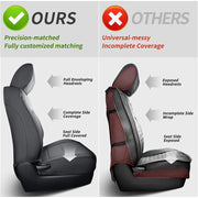 Coverdream Sienna Car Seat Covers Custom Fit Waterproof Leatherette Full Set Black 8-Passenger 2nd Row Bench with Removable Middle Seat 2021-2026 LE XLE