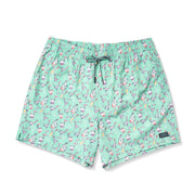 AFTCO Strike Printed Swim Trunks for Men, Slim Fit, UPF 50 Sun Protection, DWR Stain Resistant, Steel Color, M230-STL-2X