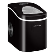 Frigidaire 26 Lbs Freestanding Bullet Ice Maker, Black Stainless Steel, Compact Countertop, 2.65 Lbs Basket Capacity, EFIC108-BLACK