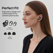 Monster N-Lite 210 Wireless Earbuds, Bluetooth 5.4, 13mm Driver, 32H Playtime, Type-C Charging, IPX5 Waterproof, Black, MH22229