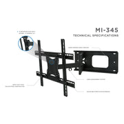 Mount-It! MI9903X TVs Swivel Wall Bracket 600x400 VESA