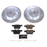 Power Stop Z23 Evolution Sport Performance Brake Kit, Carbon-Fiber Ceramic Pads, Drilled & Slotted Rotors, Rear, Fits Select Volvo Models, K7757