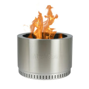 Muskoka 13712 25'' Stainless Steel Smokeless Wood Burning Fire Pit with Protective Cover