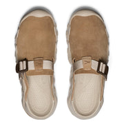 KEEN Hyperport Clog Leather Men's Casual Footwear, Adjustable Slip-On, Premium Leather Upper, High-Traction Rubber Outsole, Cushioned Polyester Insole, Cornstalk/Plaza Taupe, Size 11.5 D, 1030763