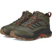 Merrell J037835 Speed Strike Mid Waterproof Hiking Boots for Men, Olive, 9M