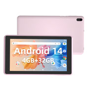 YQSavior 2024 Android 14 Tablet 7 Inch Kids Tablet 4GB RAM 32GB ROM Quad-core Processor 5MP Camera 5G Wifi