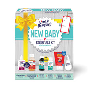 Little Remedies New Baby Essentials Kit, 6-Piece Infant Care Set with Saline Nasal Spray, Nasal Aspirator, Gas Relief Drops, Acetaminophen, Gripe Water, Diaper Rash Cream