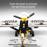 LEGO 6526803 Technic Bush Plane Building Toy with Spinning Propeller, 4-Cylinder Piston Engine 42198