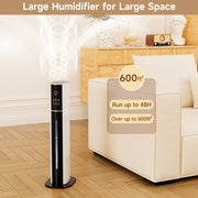 Topteng Ultrasonic Humidifier Large Room 9L Capacity, 3-Speed Smart Humidity Control, Cool Mist, Remote Controlled, White