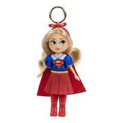 DC Comics Supergirl Doll Charm with Removable Outfit, Puff-Sleeve Sweater Dress, Heroic Accessories, Blue