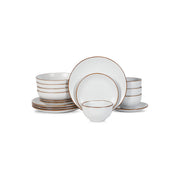 Stone + Lain Brasa 16-Pc. Stoneware Dinnerware Set - WHITE ONE SIZE