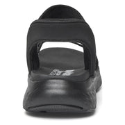 Skechers Women's Hands Free Step-Ins Sonic Lite Slip-On Sandal, Black, Medium Width, Platform Heel