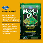 Lilly Miller Moss Out! for Lawns, With 10% Iron, 20lb Bag Covers 5,000 sq. ft.