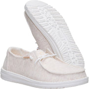 Heydude Wendy Stretch Jersey Women's Casual Shoes, Slip-On Loafers, Lightweight, Comfortable, Oatmeal Beige, 43857-82284-05