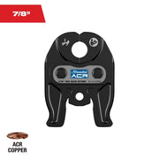 Milwaukee 7/8 in. Streamline ACR Press Jaw for M12 FORCE LOGIC Press Tool, Easy-Open In-Line Design, Compatible with Mueller Streamline ACR Fittings