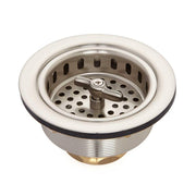 Kitchen Sink Basket Strainer w/Wing Nut Stopper 3-1/2