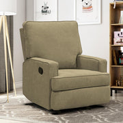 Baby Relax Salma 2-in-1 Rocker Recliner Chair, Beige, Soft Polyester Chenille Upholstery, Ergonomic Comfort, Durable Frame, Footrest Adjustment