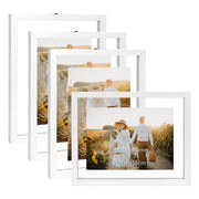SAMPLING LH7073JYCY 4 Pack 5x7 Picture Frames White for Wall Mounted Display