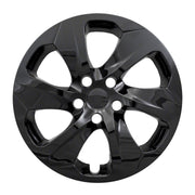 COAST2COAST Wheel Cover Set, 17 Inch, 6-Spoke Gloss Black ABS Plastic, Fits 2019-2025 Toyota RAV4, Set of 4
