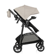 Evenflo Omni Ultra Travel System with Revolve180 LiteMax NXT Rotational Infant Car Seat, Caviar Black