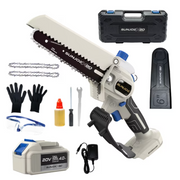 Sun Joe X20-SAW-4A 20V Cordless Handheld Chainsaw & Pruning Saw, 6