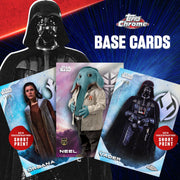 Topps 2025 Chrome Star Wars Value Box, 40 Trading Cards with Autograph Inserts, Chrome Parallels