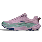 HOKA Torrent 4 Trail Running Shoes for Ladies - Fragrant Lilac/Tart Cherry - 9.5M