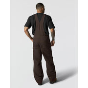 Carhartt Men's Washed Duck Insulated Bib Overall, Dark Brown, Small, 104031-DKB