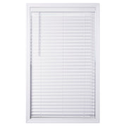 Beautiful Window Fashions Coverscaped 2-Inch Cordless Faux Wood Blinds, Smooth White, 23 x 74 in, Inside Mount with Valance, WM1B2374