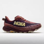Hoka Speedgoat 6 Women's Trail Running Shoes, Lightweight Responsive Midsole, Rouge/Black Cherry, Size 9.5 B, Synthetic Textile Upper, 1147811-RLCK