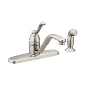 Moen Banbury Kitchen Faucet, Chrome, Single Handle, 1.5 GPM, Includes Side Spray, 7051