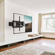 Full Motion Extended TV Wall Mount with Articulating Dual Swivel Arms