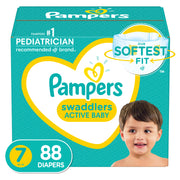 Pampers Swaddlers Active Baby Diaper Size 7 88 ct