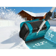 RELOIVE Cordless Snow Shovel, 21V Brushless Copper Motor, 12.2-Inch Clearing Width, Dual 4.0Ah Batteries, Adjustable Handle