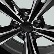 Onesaimei 18x7.5 Alloy Wheel Rim Black, 5x114.3mm Lug Pattern, 66.1mm Center Bore, 43mm Offset for Nissan Sentra SR 2020-2022