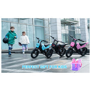 HOVERMAX H14M Electric Dirt Bike, 150W Motor, 10 MPH Top Speed, 12-Inch Rubber Wheels, 14.4V 5.2AH Battery, Black