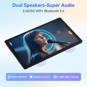 AEEZO YHB-C10-BK Android 15 5-Core 10inch Tablet,16GB Ram+32GB ROM +1TB Expand,IPS Display, Widevine L1, 5G Wifi, Black