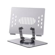 Incipio ICPS003 Translucent Adjustable Laptop Stand, Foldable Portable Computer and Tablet Stand, 360 Rotating, Gray