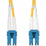 StarTech Fiber Optic Cable, 1m LC to LC UPC OS2 Single Mode Duplex, 9/125, 100G, LSZH Yellow, SMDOS2LCLC1M