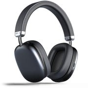 VEAT00L Bluetooth Over-Ear Wireless Headphones, 65-Hour Playtime, 90% Bass Boost, Lightweight, Four Noise Cancelling Mics, Low Latency, Gray