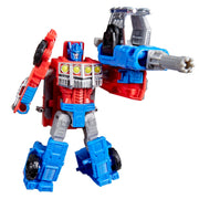 Hasbro Transformers Cyberworld Armored Cyber Changers Optimus Prime 4-Inch Action Figure with Quick 2-in-1 Transformation and Converting Blaster Accessory
