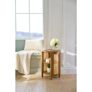Better Homes & Gardens 434752 Springwood Caning Side Table, Light Honey Finish