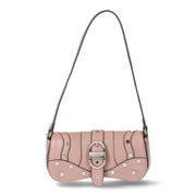 Jessica Simpson JS240003-THS Courtney Faux Leather Flap Shoulder Handbag Thistle