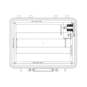 Yak-Power YP-BBK Power Pack Battery Box, Compact Waterproof Design, Integrated Power Port, Dual USB Charging, Master Power Switch