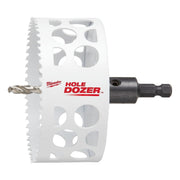 Milwaukee 49-56-9685 4-in HOLE DOZER Bi-Metal Hole Saw with 3/8 in. Arbor and Pilot Bit